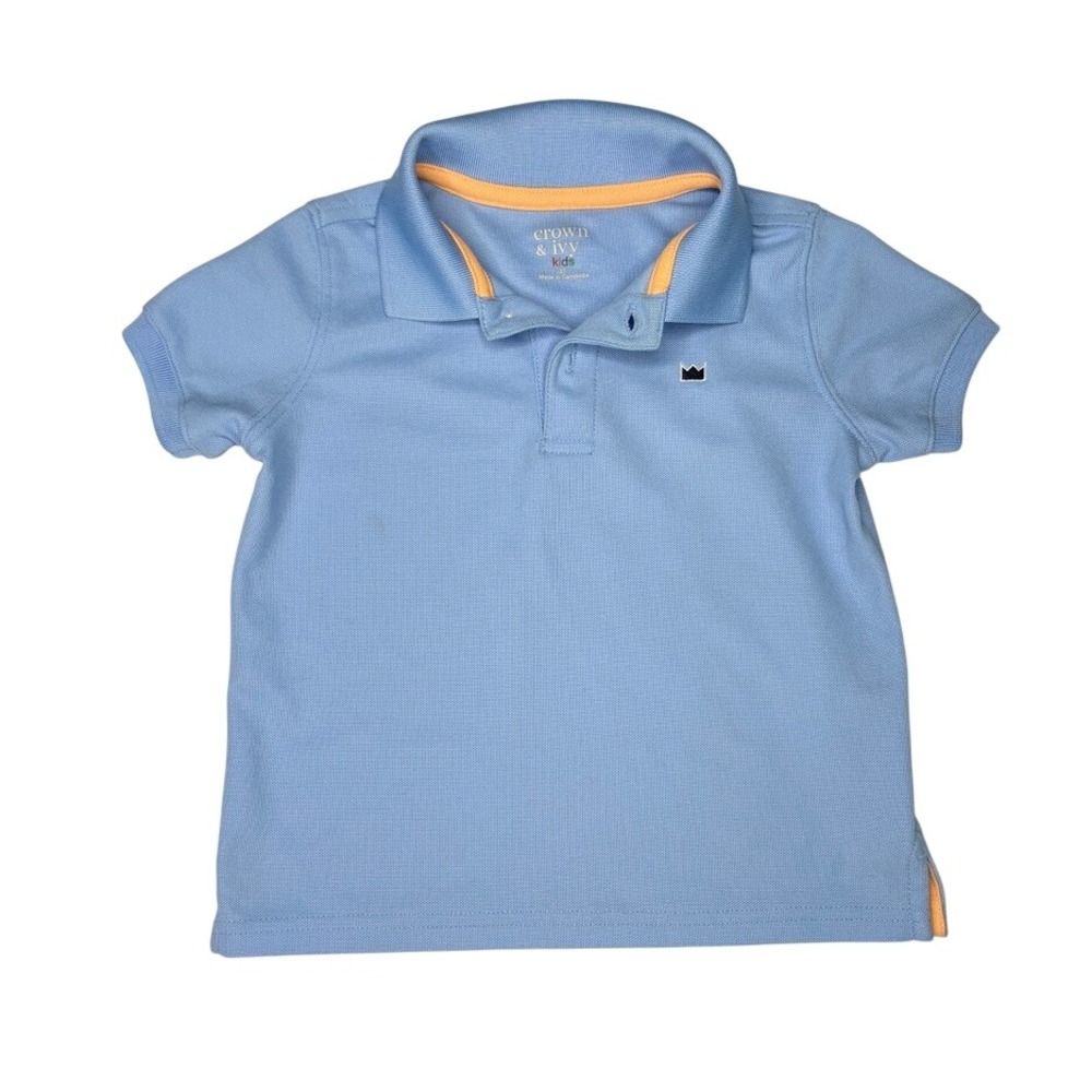 Crown‎ & Ivy Boys Collared Polo Shirt 2T Toddler Blue